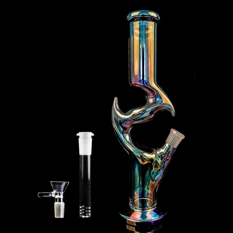 Iridescent Glass Water Bong Iridescent Glass Water Bong